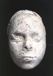 Mandsmaske, muligvis et billedhuggerstudie, fra Tell El-Amarna, ca. 1353-1295 f.Kr. (gips)