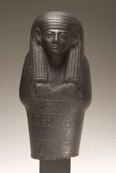 Shabti-figur for Amenemhat, New Kingdom (diorit)