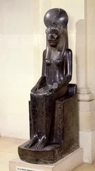 Statue af den løvehovedede gudinde Sekhmet fra Mut-templet, Karnak, Det Nye Rige, ca. 1391-1353 f.Kr.