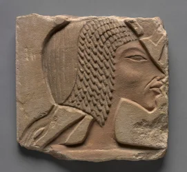 Talatat: Portræt af Nefertiti, ca. 1353-1347 f.Kr