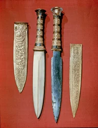 Kongens to dolke fra Tutankhamons grav (ca. 1370-52 f.Kr.), Det Nye Rige