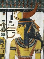 Egypten, Theben, Luxor, Queens Valley, Nefertaris grav, Vestibule, Vægmalerier, Gudinde Selket
