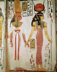 Isis og Nefertari, fra Nefertaris grav, New Kingdom (vægmaleri)