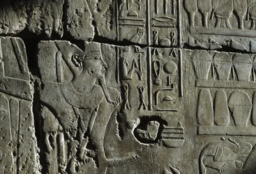 Relief, Amun-templet, Luxor, det gamle Theben (UNESCO