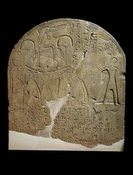 Stela dedikeret til Isis af tilsynsmanden for værker i Ramses II