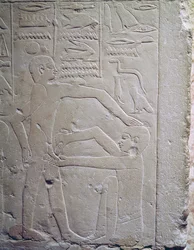 Relief, der viser en omskæringsscene, fra mastabaen Ankh-Ma-Hor 