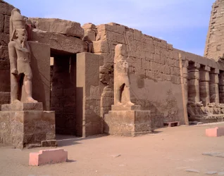 Egyptisk antikvitet: udsigt over Karnak-templet. Egypten