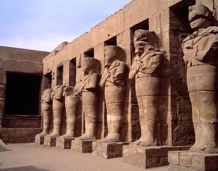 Egyptisk antikvitet: udsigt over Karnak-templet. Egypten