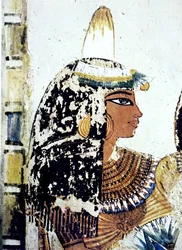 Vægmaleri af egyptisk grav