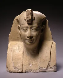 Hoved, tidlig ptolemæisk periode (304-250 f.Kr.) (kalksten)