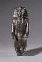 Statuette af knælende konge, græsk-romersk periode, 304-30 f.Kr
