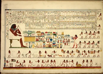 Egyptiske hieroglyffer, fra Udsigter osv. fra Sheikh Hassan til Beni Hassan, atlasfolio