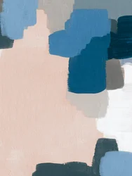 Blush Blue – Abstrakte blokke