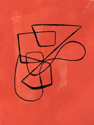 Moderne abstrakt koralmotiv