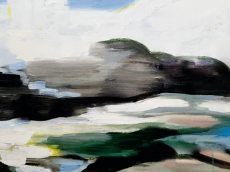 Stemningsfuldt, abstrakt landskab