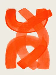 Levende orange abstraktion