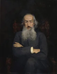 Portræt af historikeren Konstantin Nikolayevich Bestuzhev-Ryumin 1829-1897, 1889