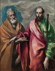 Sankt Peter og Sankt Paulus, ca. 1590 (olie på lærred)