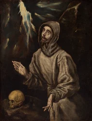 Ekstase, da den hellige Frans modtager stigmata