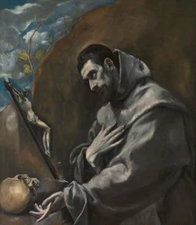 Den hellige Frans af Assisi i meditation