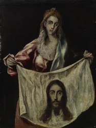 Sankt Veronica holder sløret