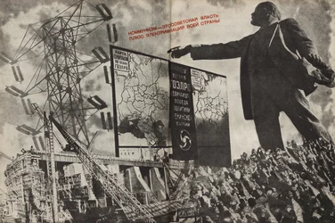 Kommunisme er den sovjetiske regering plus elektrificeringen af hele landet, 1933.
