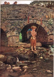 A Blind Child, illustration fra 