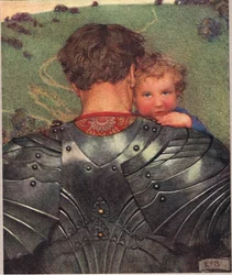 En sød vuggevise, illustration fra "The Book of Old English Songs and Ballads"