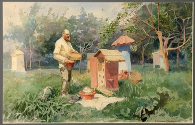 På bigården, 1890
