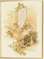 Program for balletten La Perle af Marius Petipa og Riccardo Drigo, 1896.