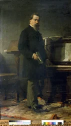Amilcare Ponchielli (1834 - 1886). italiensk komponist. Maleri af Eleuterio Pagliano.