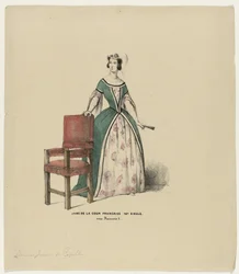 Dame af det franske hof 1500-tallet. under Francois I (titel på objekt)