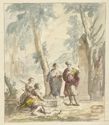 Abraham modtager de tre engle