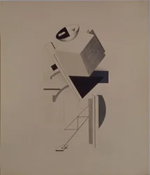 Stærk fyr. Figur til operaen Victory over the sun af A. Kruchenykh, 1920-1921