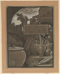 (Illustration til Rubáiyát af Omar Khayyám) Slutningen på Ramazan
