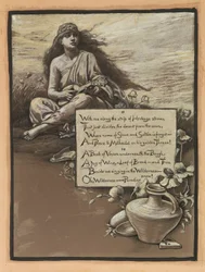 (Illustration til Rubáiyát af Omar Khayyám) Sangen i ørkenen