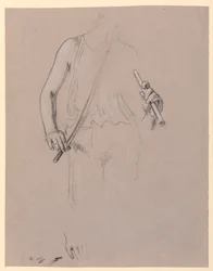 Figurstudie: Udklædt mand