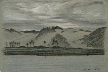 Fra 30 tegninger af Nilens rejse, nr. 19