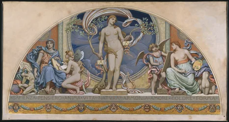 Rom, repræsentant for kunsten: design til dekoration i Bowdoin College, 1894