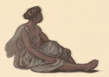 Studie for græske piger, der bader, ca. 1872.