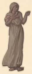 Studie for græske piger, der bader, ca. 1872.