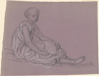 Studie for græske piger, der bader, ca. 1872.