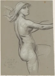 Studie til "The Fates Gathering in the Stars"