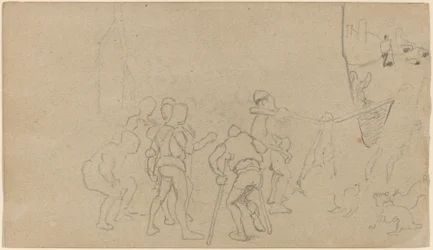 Landsbyscene, ca. 1859.