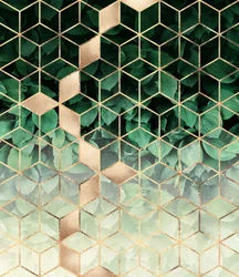 Grønt guld – geometriske blade
