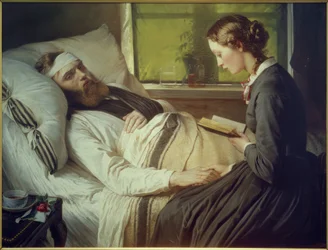 E. Jerichau-Baumann, Den sårede solda