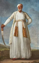 Portræt af Muhammad Dervish Khan
