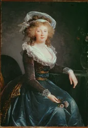 Maria Theresia af Bourbon, hustru til Louis de France, ikke-regerende søn af Louis XV ...