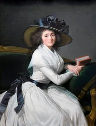 "Portræt af Comtesse de la Chatre (Marie Charlotte Louise Perrette Aglae Bontemps)
