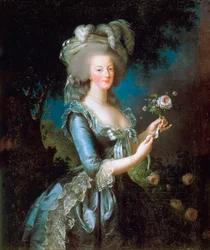 Marie Antoinette med rosen, 1783.